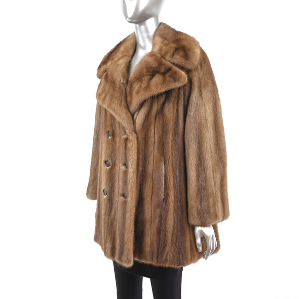 Maximilian Lunaraine Mink 3/4 Coat- Size M