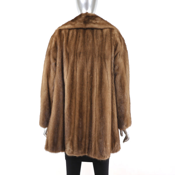 Maximilian Lunaraine Mink 3/4 Coat- Size M