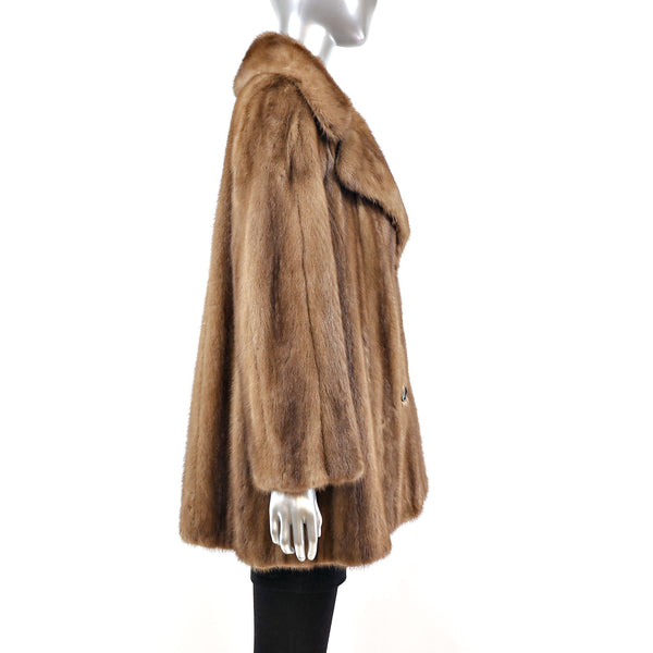 Maximilian Lunaraine Mink 3/4 Coat- Size M