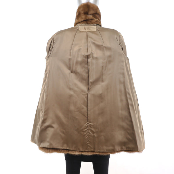 Maximilian Lunaraine Mink 3/4 Coat- Size M