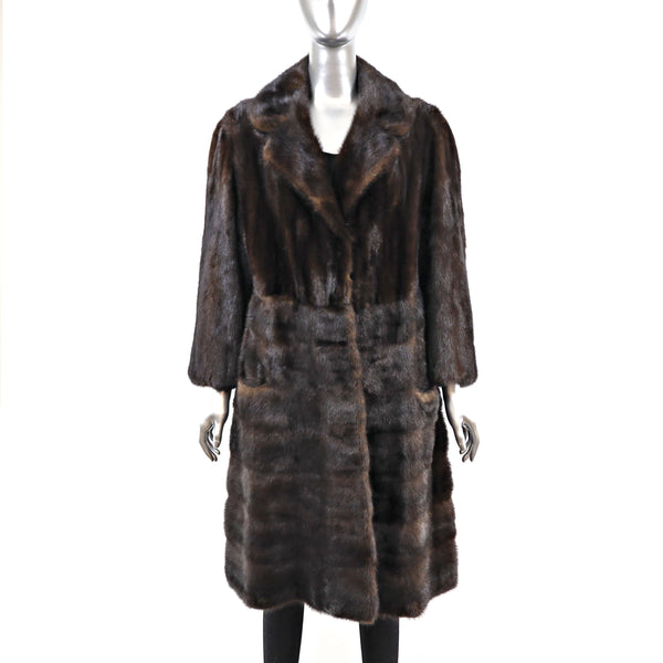 Mahogany Mink Coat- Size S