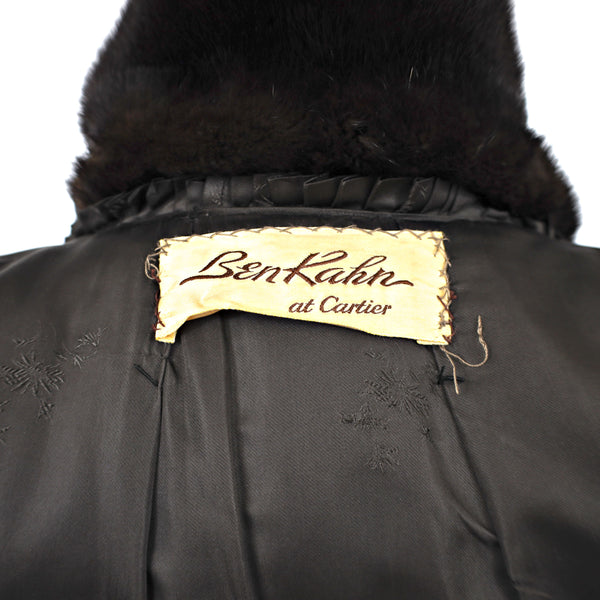 BEN KAHN Mahogany Mink Coat- Size XS