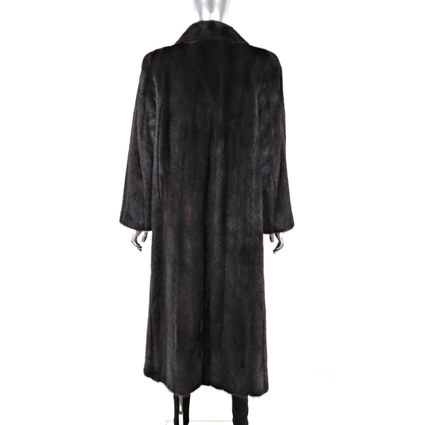 Dark Mahogany Mink Coat- Size M
