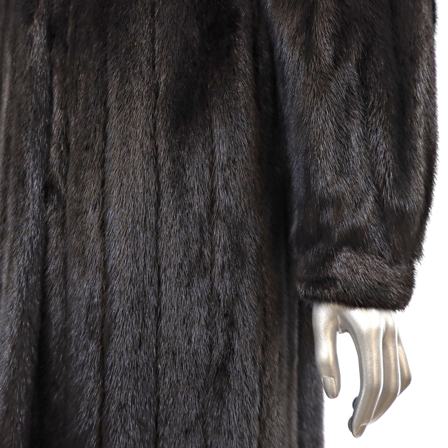 Black Mink Coat- Size M
