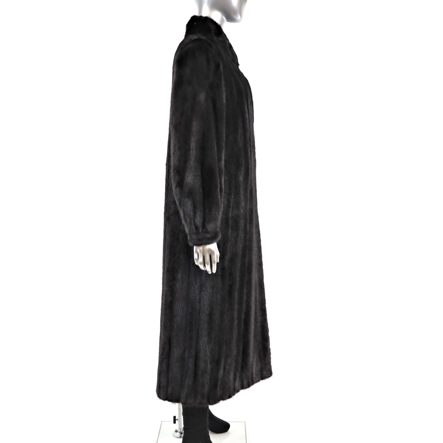 Black Mink Coat- Size M
