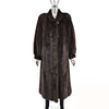 Full Length Mahogany Mink Coat- Size L