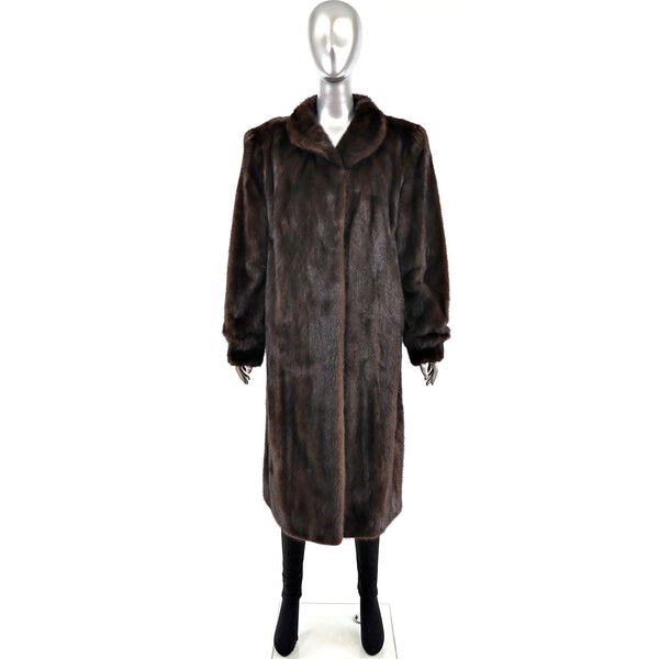 Mahogany Mink Coat- Size L