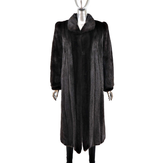 Black Mink Coat- Size S