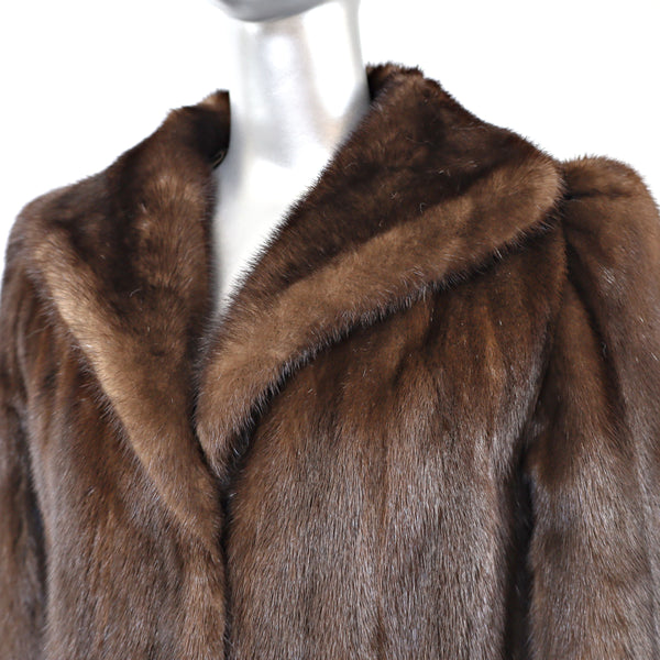 Garfinckel's Mahogany Mink Coat- Size S