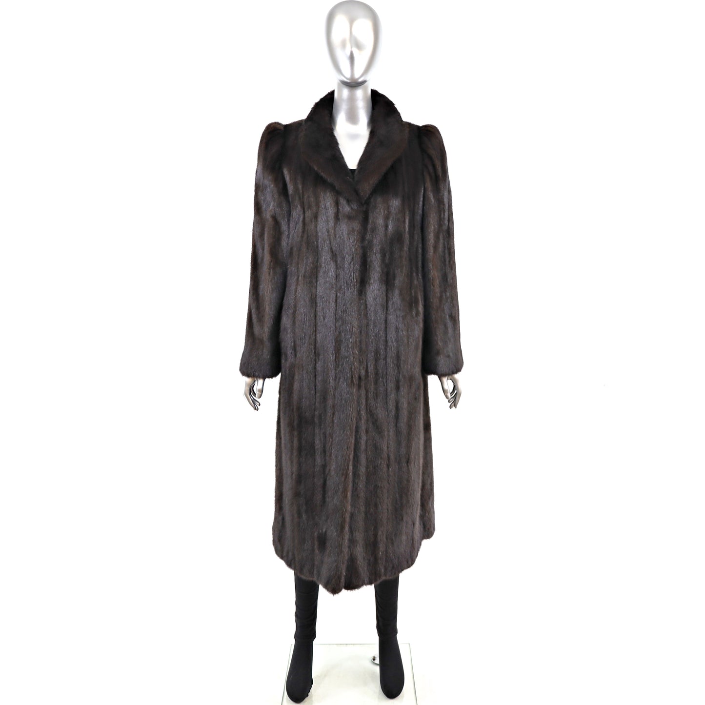 Black Mink Coat- Size M