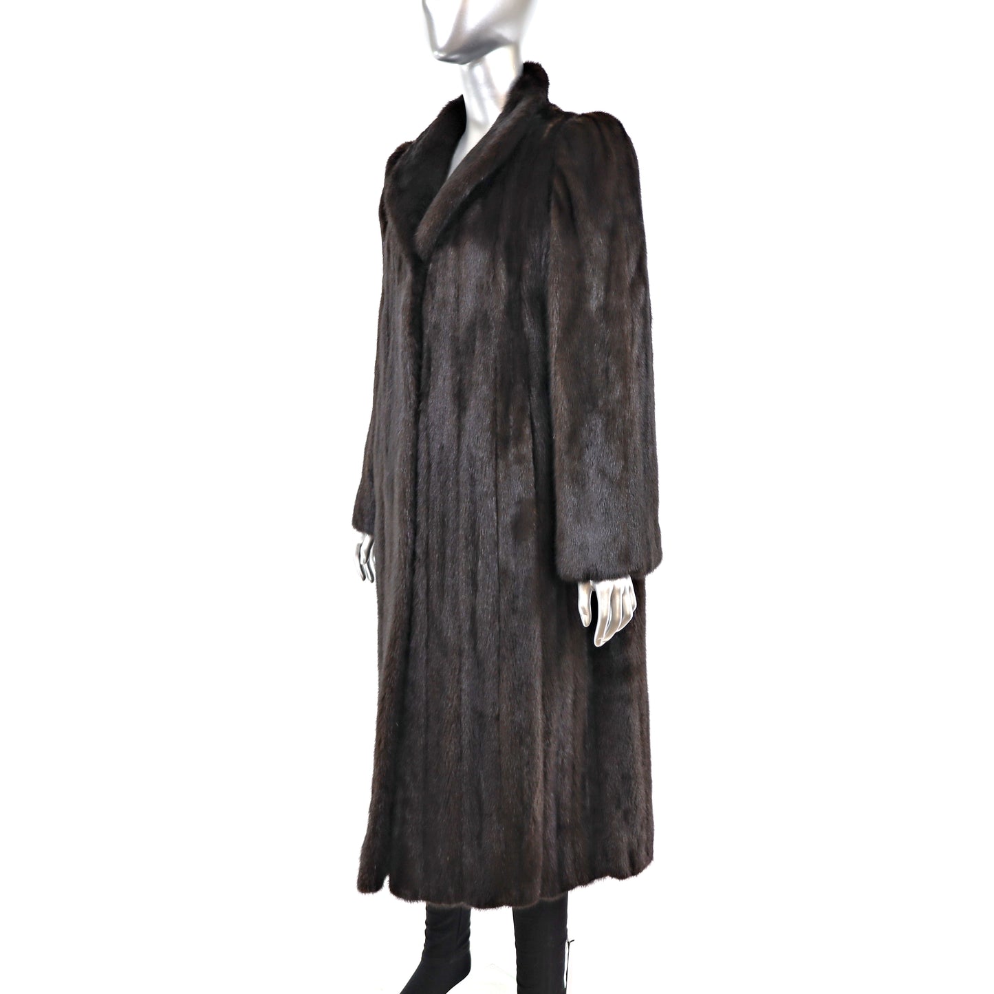 Black Mink Coat- Size M