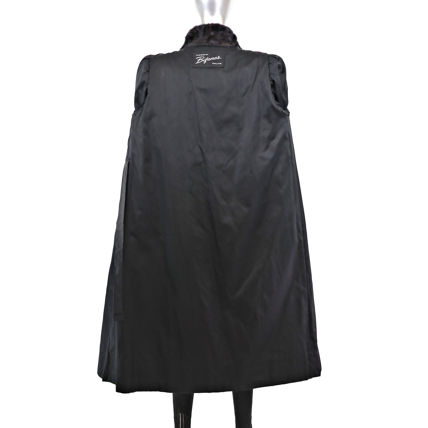 Black Mink Coat- Size M