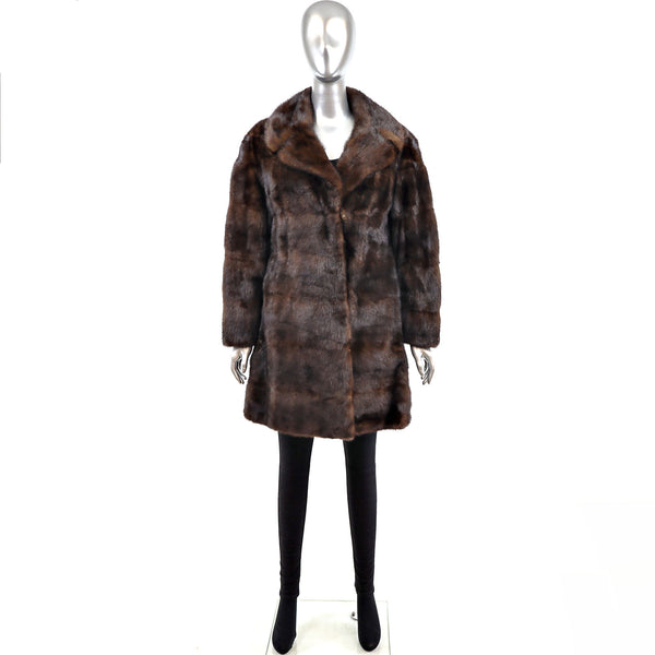 Mahogany Mink Coat- Size S