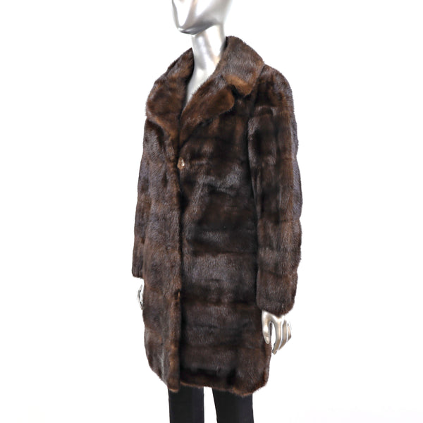 Mahogany Mink Coat- Size S