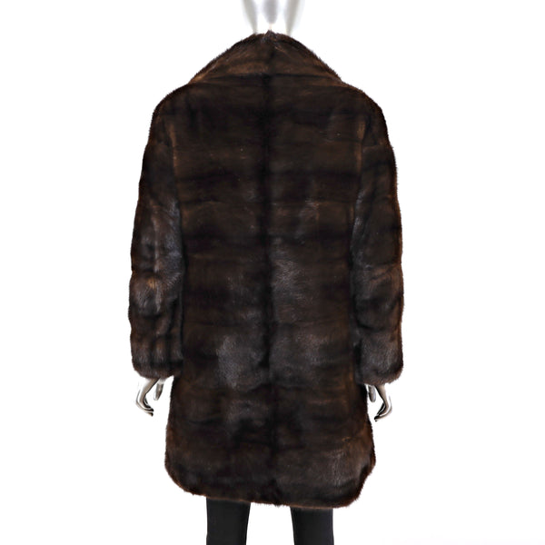 Mahogany Mink Coat- Size S