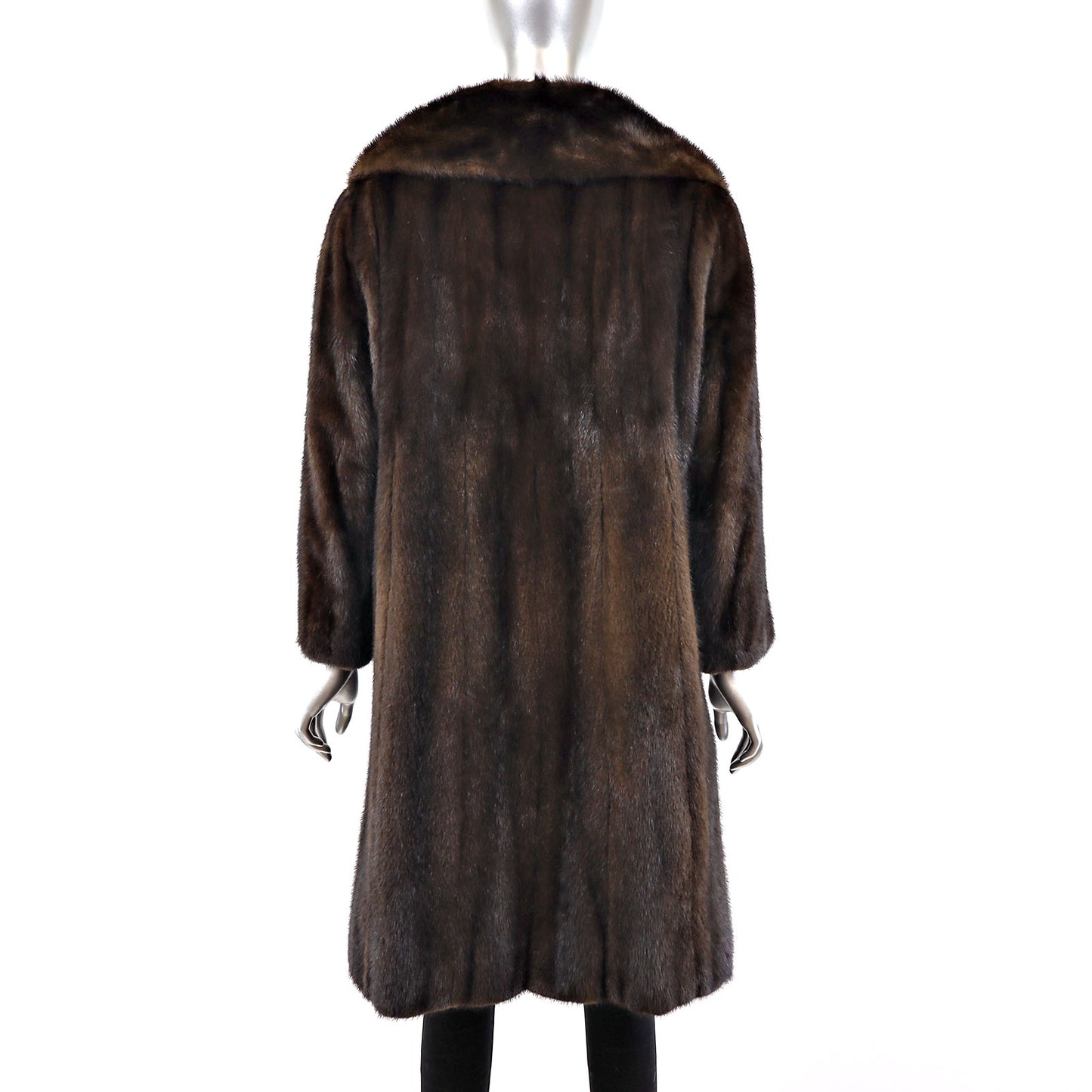 Dark Brown Mink Coat- Size L