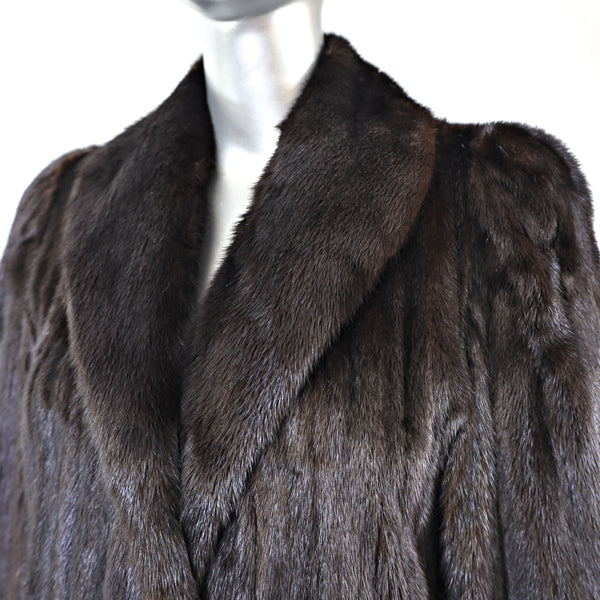 Karl Lagerfeld Mahogany Mink Coat- Size M