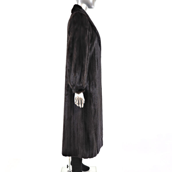 Karl Lagerfeld Mahogany Mink Coat- Size M