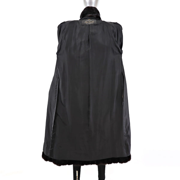 Karl Lagerfeld Mahogany Mink Coat- Size M