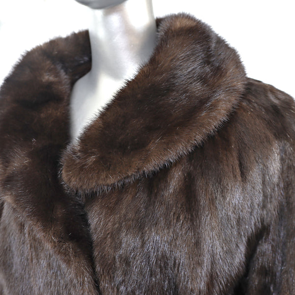 Mahogany Mink Coat- Size M