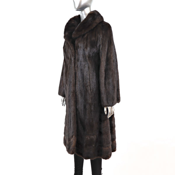 Mahogany Mink Coat- Size M