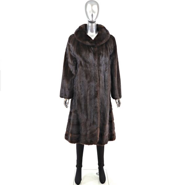 Mahogany Mink Coat- Size M