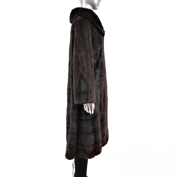 Mahogany Mink Coat- Size M