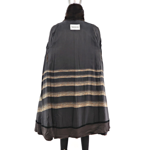 Mahogany Mink Coat- Size M