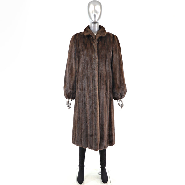 Mahogany Mink Coat- Size L