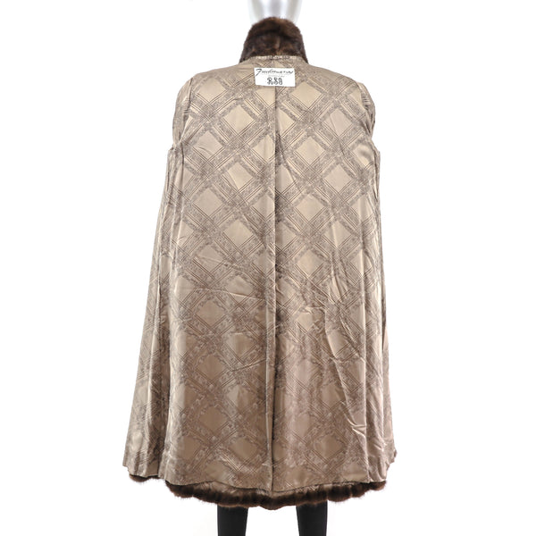 Mahogany Mink Coat- Size L