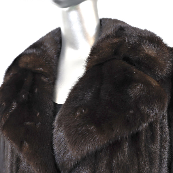 Mahogany Mink Coat- Size S