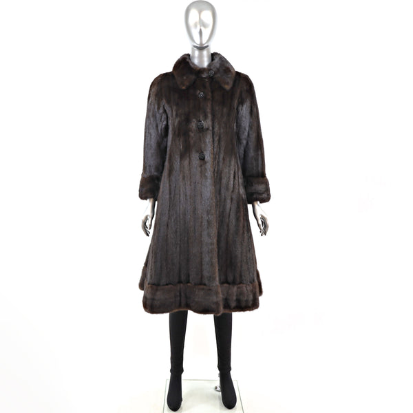 Mahogany Mink Coat- Size S