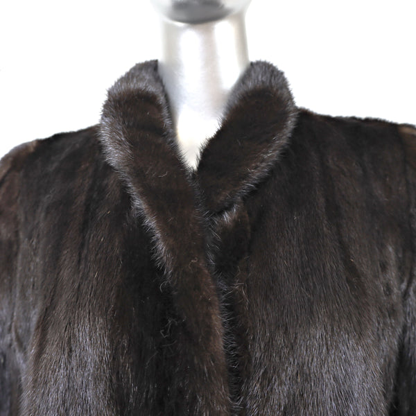 Mahogany Mink Coat- Size M