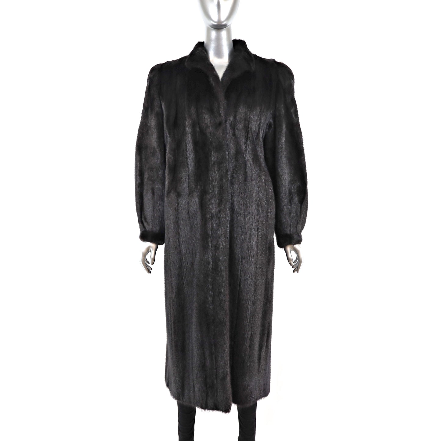 Black Mink Coat- Size M