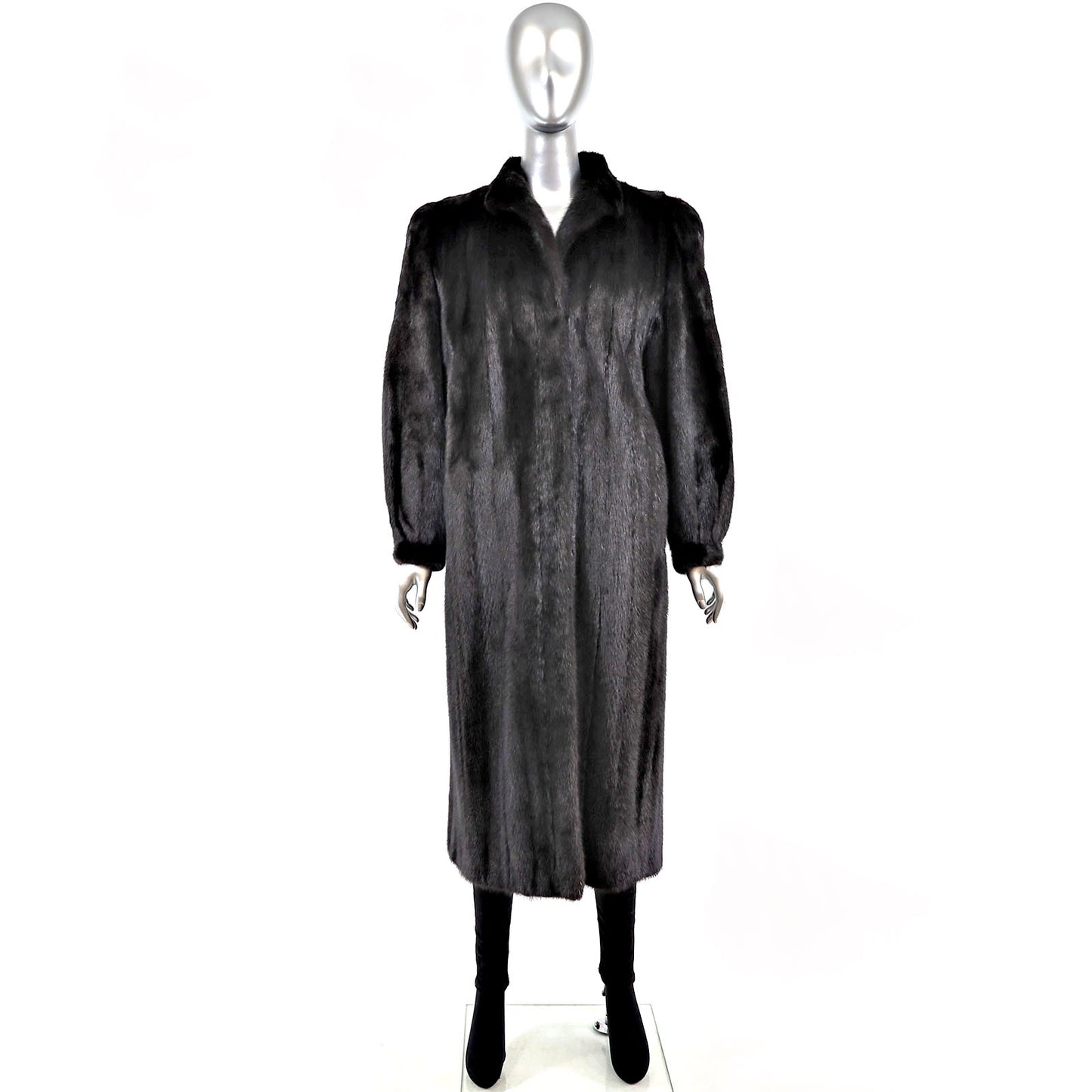 Black Mink Coat- Size M