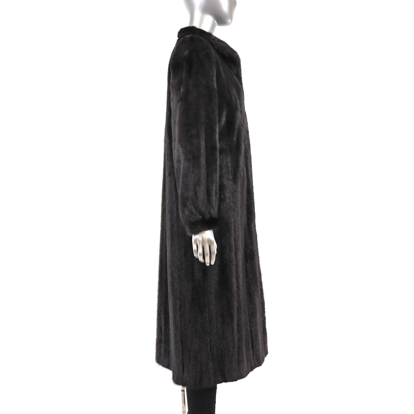 Black Mink Coat- Size M