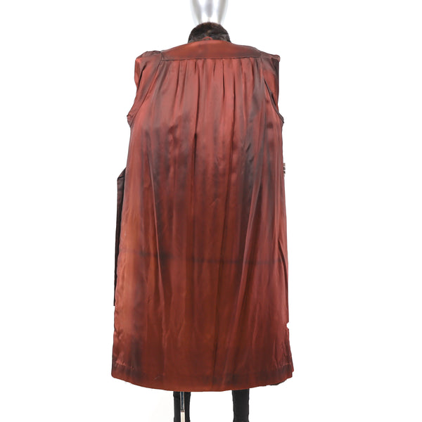 Mahogany Mink Coat- Size L