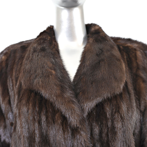 Mahogany Mink Coat- Size L