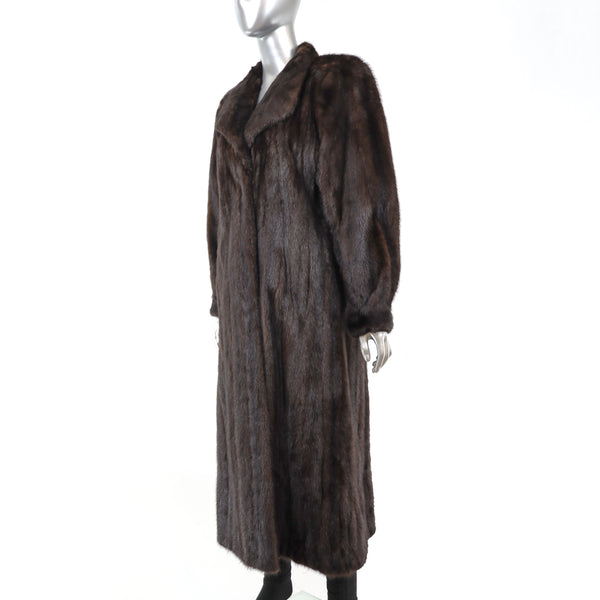 Mahogany Mink Coat- Size L