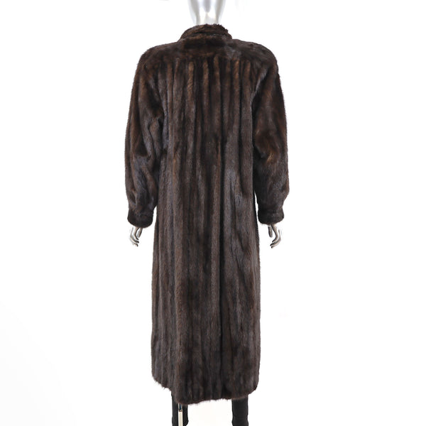 Mahogany Mink Coat- Size L