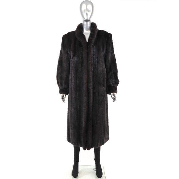 Mahogany Mink Coat- Size L
