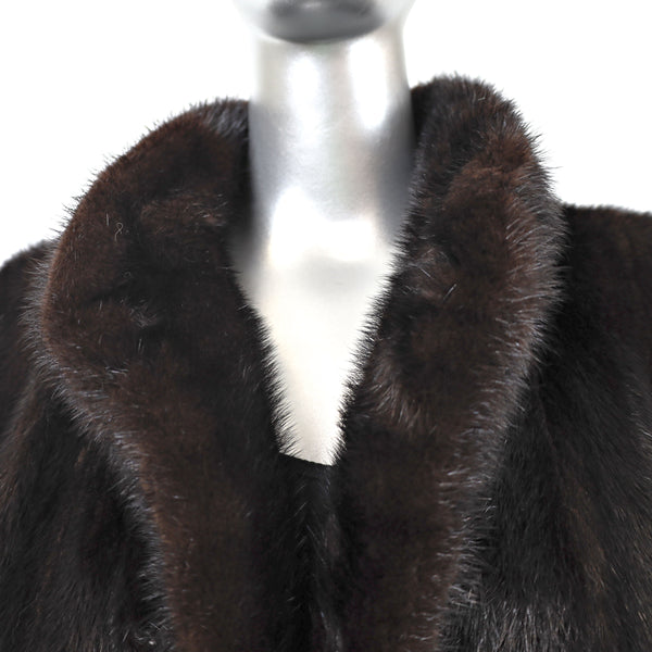 Mahogany Mink Coat- Size L