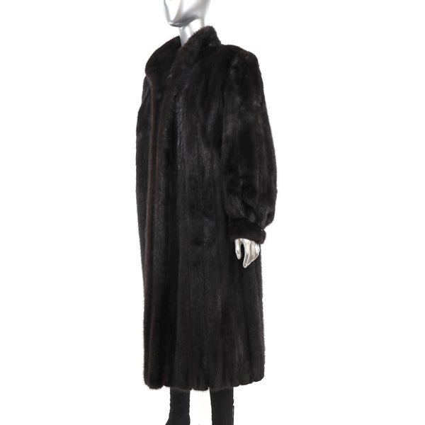 Mahogany Mink Coat- Size L