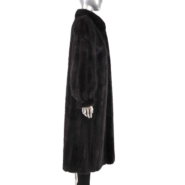 Mahogany Mink Coat- Size L