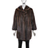 Mahogany 3/4 Mink Coat- Size L