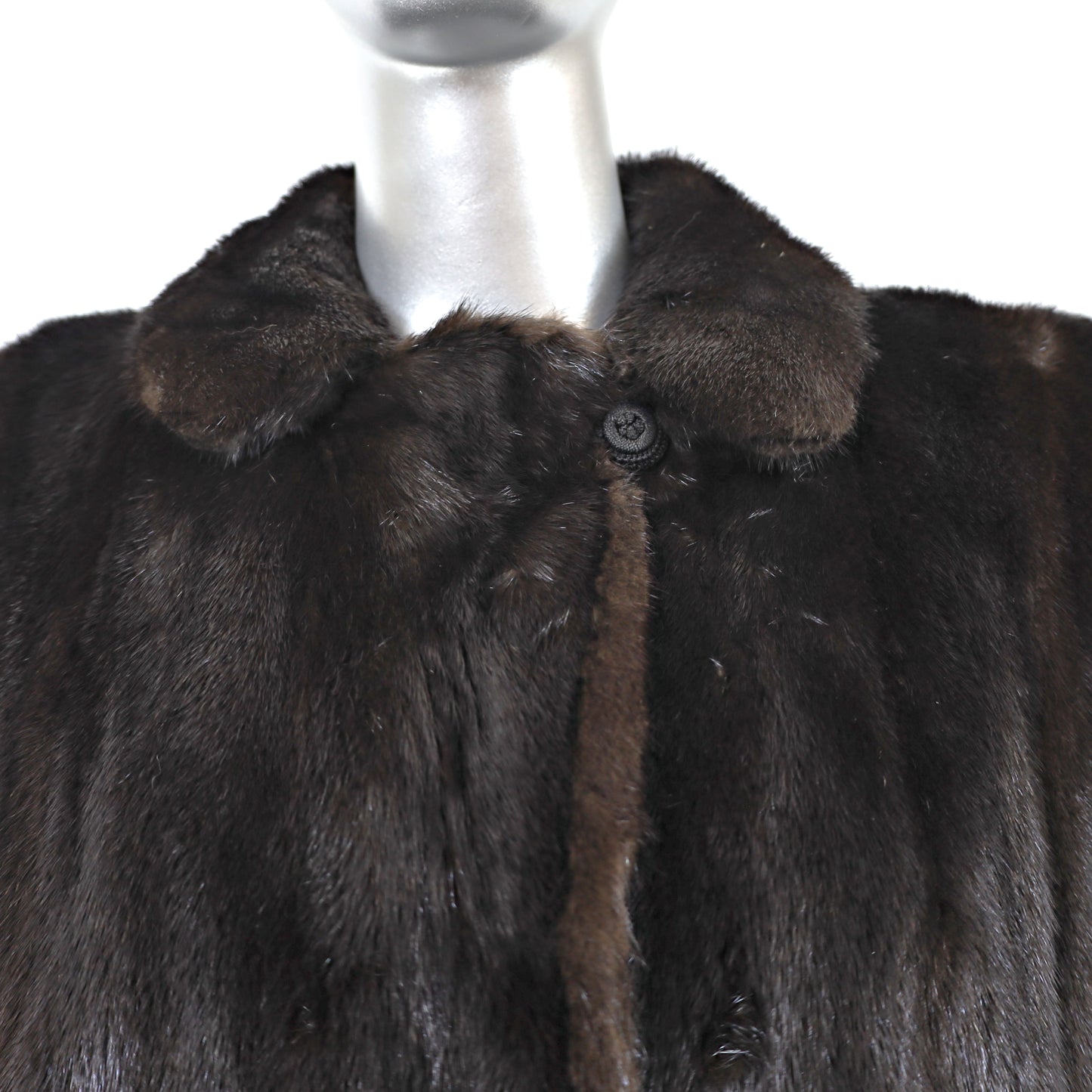 Black Mink Coat- Size M
