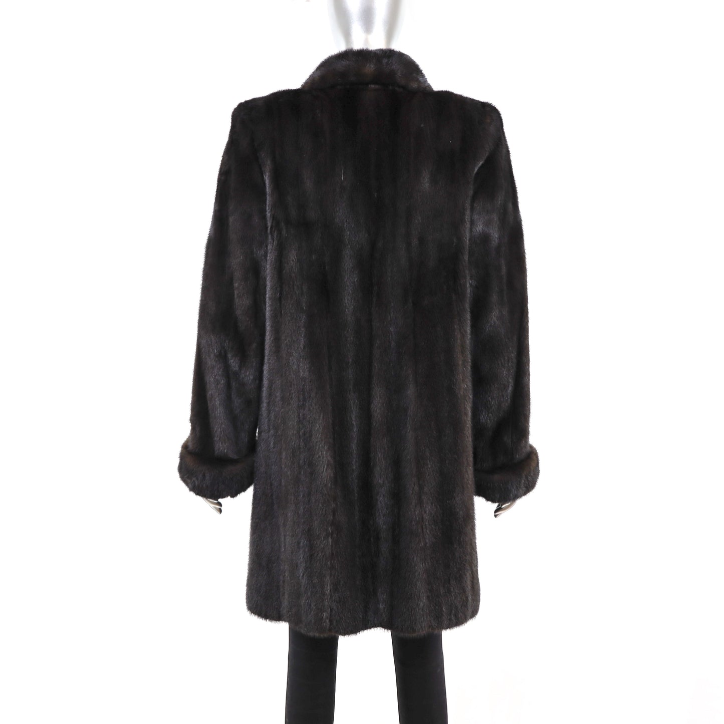 Black Mink Coat- Size M
