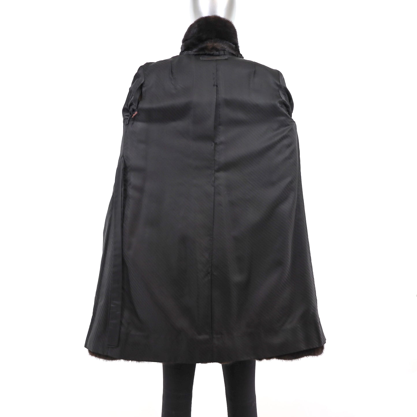 Black Mink Coat- Size M