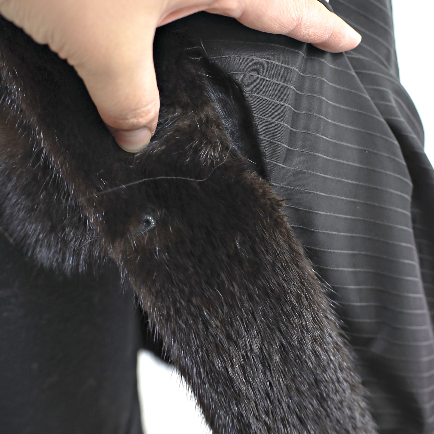 Black Mink Coat- Size M