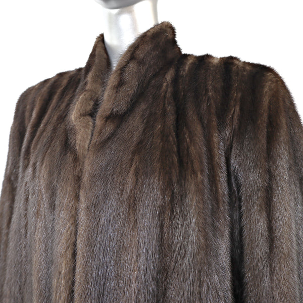 Mahogany Mink Coat- Size M